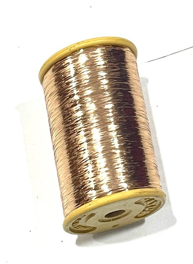 OMX, 2 Rolls (10000 Mtrs in 1 Roll), Metallic Strip Mukaish Metal Thread, 0.25mm Thick, 1 Roll Weight is 110 Gram, for Embroidery Work, Beading, Jewellery Making and Crafts (Matt Gold) - Image 1